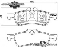 Комплект тормозных колодок, дисковый тормоз