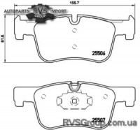 Комплект тормозных колодок, дисковый тормоз
