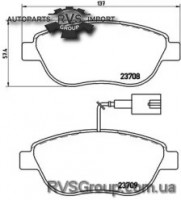 Комплект тормозных колодок, дисковый тормоз