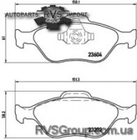 Комплект тормозных колодок, дисковый тормоз