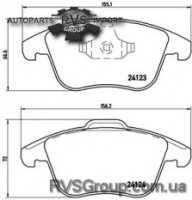 Комплект тормозных колодок, дисковый тормоз