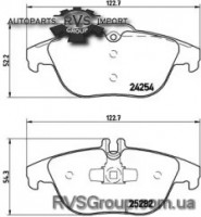 Комплект тормозных колодок, дисковый тормоз
