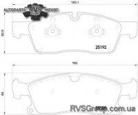 Комплект тормозных колодок, дисковый тормоз
