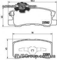 Комплект тормозных колодок, дисковый тормоз