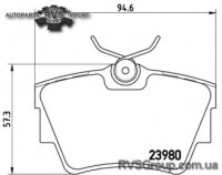 Комплект тормозных колодок, дисковый тормоз
