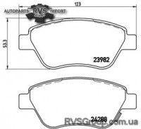 Комплект тормозных колодок, дисковый тормоз