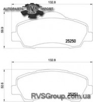 Комплект тормозных колодок, дисковый тормоз