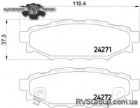 Комплект тормозных колодок, дисковый тормоз