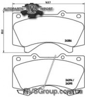 Комплект тормозных колодок, дисковый тормоз