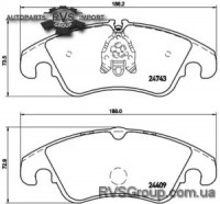 Комплект тормозных колодок, дисковый тормоз