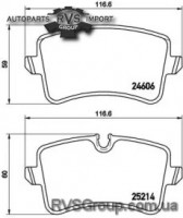 Комплект тормозных колодок, дисковый тормоз