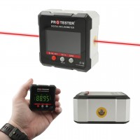 Цифровой угломер (инклинометр) с лазером (4х90°, 4 магнита) PROTESTER 5341-90