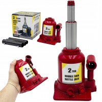 Домкрат гидравлический бутылочный низкий двухступенчатый 2 т 150–370 мм TORIN TF0202