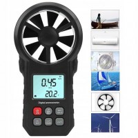 Анемометр крыльчатый 0,3-30м/с, -10-45°C WINTACT WT87A