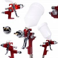 Краскопульт низкого давления HVLP 1,3мм, ВБ пласт. 600мл AUARITA AB-17G-1.3