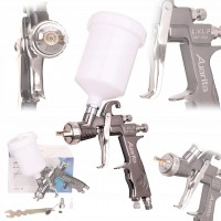 Краскопульт пневматический тип LVLP верх.пласт.бачок 600мл, форсунка-1,4мм  AUARITA   MP-500-1.4
