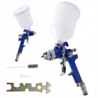 Краскопульт пневматический HVLP бачок 600мл, форсунка 1,7мм AIRKRAFT H827P1-1.7