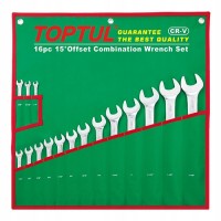 Набор ключей дюймовых комбинированных TOPTUL 16 шт. (1/4"-1-1/4") GBAA1604