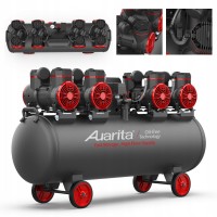 Компрессор безмасляный поршневой 120л 220В  AUARITA 2-1450X4F120-220