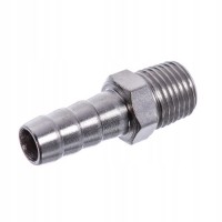 Штуцер с наружной резьбой 1/4 на шланг 6мм AIRKRAFT SMH04-04