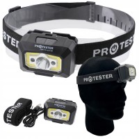 Фонарик налобный светодиодный (LED+COB) PROTESTER PRO-HL0314S
