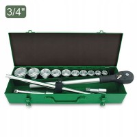 Набор головок с трещоткой TOPTUL 3/4" 14ед. (6-гр.) GCAD1405