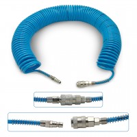 Шланг для компрессора 10 м спиральный полиуретановый 5,5x8мм AIRKRAFT AHC46-B