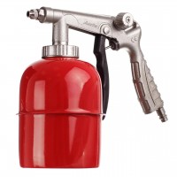 Пневмопистолет для нанесения антигравийных и антикоррозионных покрытий с бачком 800мл и гибкой насадкой AUARITA PS-6A