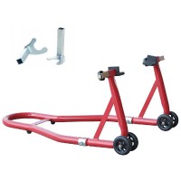 Подставка под заднее колесо мотоцикла L-образная с 2 адаптерами TORIN TRMT05014