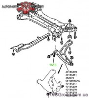 Сайлентблок переднего рычага передний
