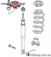 Сайлентблок заднего амортизатора нижний