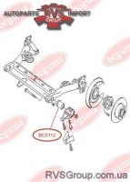 Втулка стабілізатора пер. (балка)   30mm, 86-91