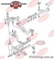 Сайлентблок важеля, (задний) 86-91