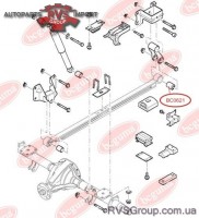 Сайлентблок продольного рычага задней подвески/ Mazda 323, 85-89