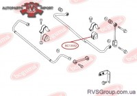 Втулка зад. стабилизатора, 16mm