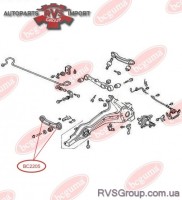 Сайлентблок продольного рычага, (задн.)/Mazda 323, 85-90