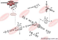 Сайлентблок опоры дифференциала/Toyota Hiace