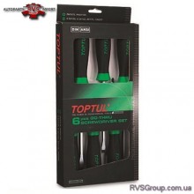 Набор ударных отверток TOPTUL (с шестигранником) 6 ед. GAAE0605
