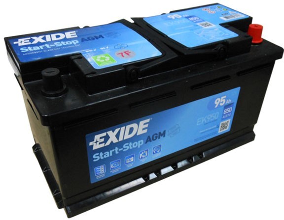 Аккумулятор   95Ah-12v Exide AGM (353х175х190),R,EN850