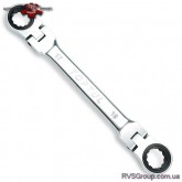 Ключ накидной трещоточный с шарниром TOPTUL 10х11мм AOAE1011
