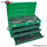 Ящик с набором инструментов для автосервиса TOPTUL 3 секции 82 ед. GCAZ0016