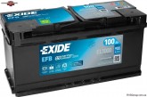 Аккумулятор  100Ah-12v Exide EFB (353х175х190),R,EN900