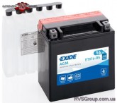 Аккумулятор   14Ah-12v Exide (ETX16-BS) (150х87х161) L, EN215