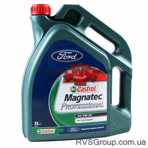 15534F Масло моторное (ENGINE OIL 5W-30 A5 Castrol Magnatec), 5L FORD